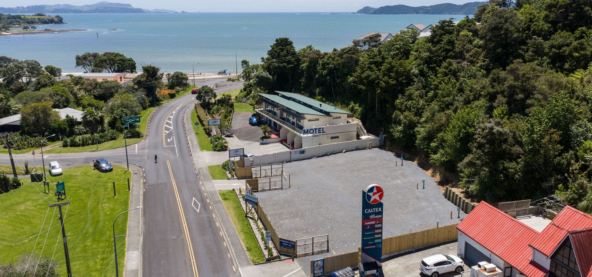 Paihia RV Park sky drone view
