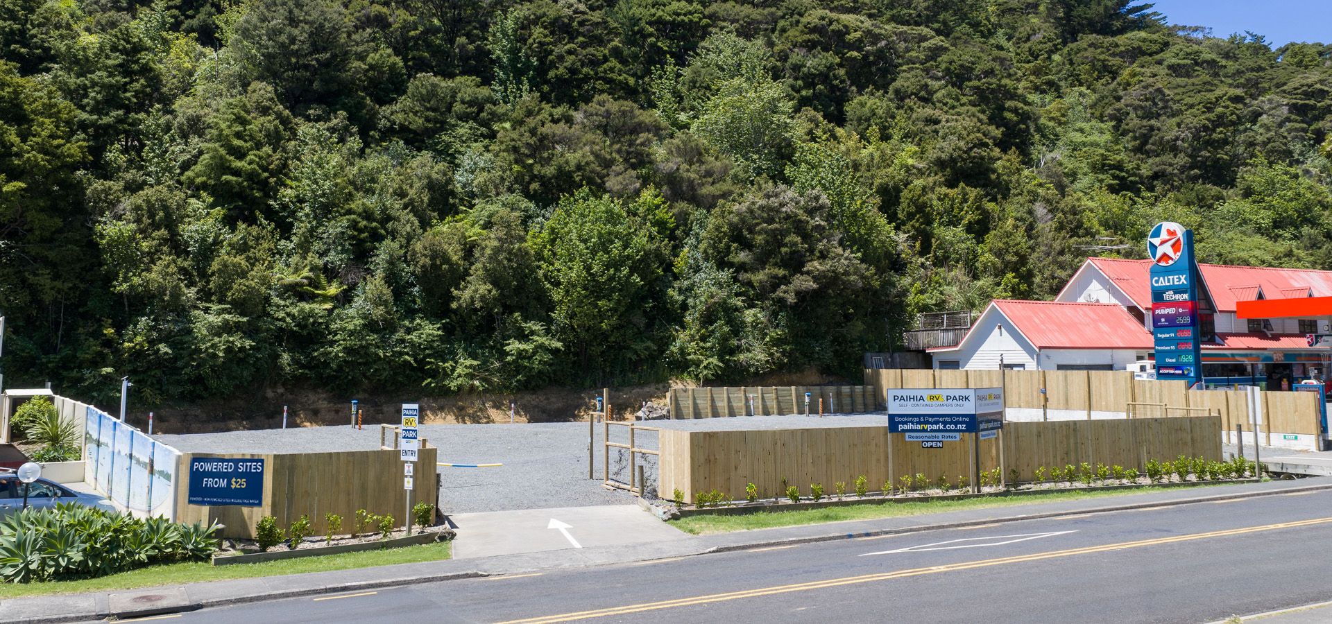 Front view Paihia RV Park
